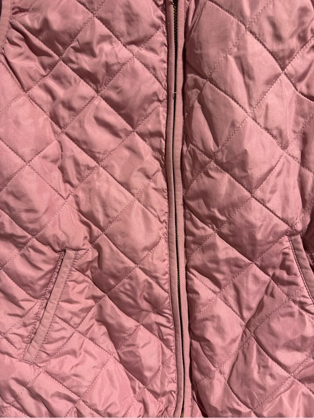 Old Navy Quilted Pink Sleeveless Vest Size S
